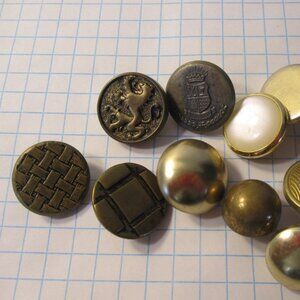 Vintage lot of Sewing Buttons - Decorative Fun Mix #3